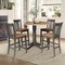 International Concepts Round 42 in W, 42 in L, 36.3 in H, Wood, Hickory/Washed Coal K45-42DPT-27B-S102-4 - alternate 2